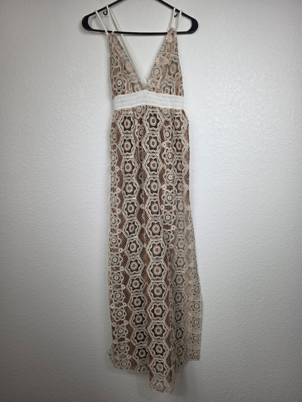 Free People Lace Crochet Maxi Dress